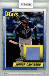 2025 Topps Series2 Baseball Junior Caminero #90R2-JCA 1990 Topps Baseball Relics Rays