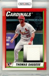 2025 Topps Series2 Baseball Thomas Saggese #90R2-TSA 1990 Topps Baseball Relics Cardinals