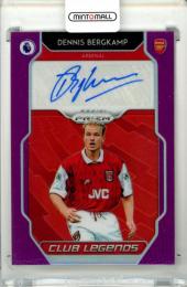 2019-20 Panini Prizm Premier League Dennis Bergkamp #CL-DB Club Legends Signatures Purple Prizm Parallel Arsenal