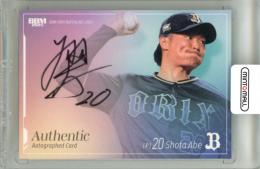 2025 BBM オリックス・バファローズ 阿部翔太 直筆サインカード【017/120】