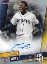 2019 Topps Finest San Diego Padres Franmil Reyes Finest Autographs