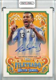 2023 Topps Argentina Fileteado Walter Samuel Fileteado #FT8 Auto Argentina