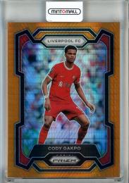 2023-24 Panini Prizm English Premier League Cody Gakpo Orange Hyper #77 Liverpool FC