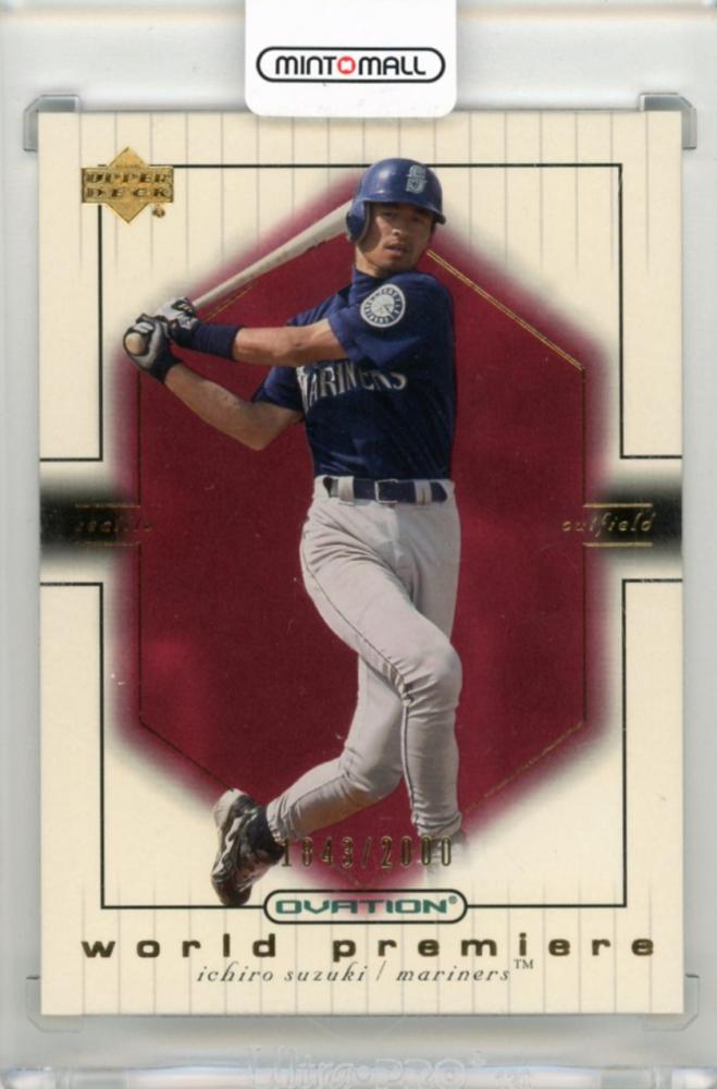 ミントモール / MINT 新宿店 / 2001 UPPER DECK Ovation Ichiro Suzuki #76 world  Premiere RC【1843/2000】 Seattle Mariners スポーツ