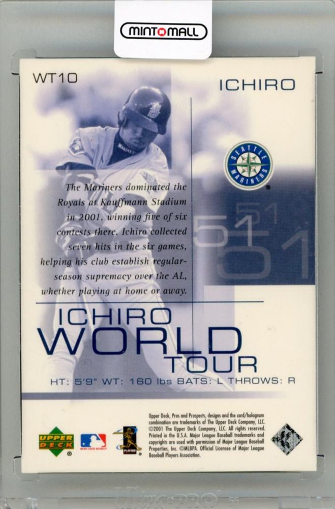 ミントモール / MINT 新宿店 / 2001 UPPER DECK Pros and Prospects Ichiro Suzuki Ichiro  World Tour #WT10 Seattle Mariners