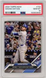 2024 TOPPS NOW Shohei Ohtani #722【PSA10】《Gem-MINT》Los Angeles Dodgers