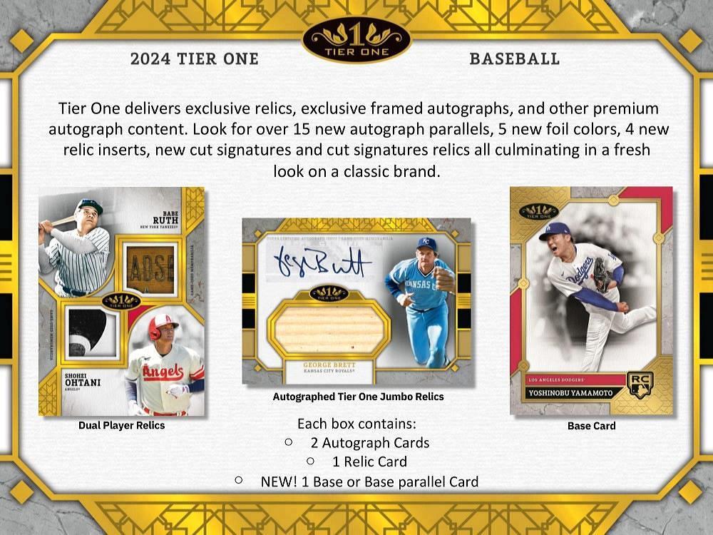 ミントモール / MINT-WEB店 (ボックス通販) / MLB 2024 TOPPS TIER ONE HOBBY