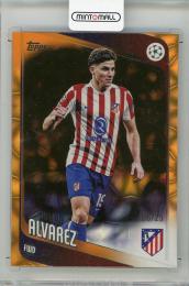 2025-26 TOPPS Chrome UEFA Club Competitions Julian Alvarez Orange #154【06/25】 Atletico De Madrid