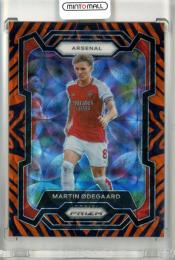 2023-24 Panini Prizm Premier League Martin Odegaard #19 Prizms Choice Tiger Stripe