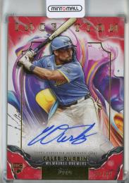 2025 Topps Inception Caleb Durbin Rookies and Emerging Stars Autographs Red #RESACDU【44/99】 Milwaukee Brewers