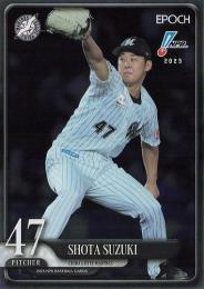 2025 EPOCH NPBプロ野球 #166 鈴木昭汰(ロッテ)【パラレル版】レギュラーカード