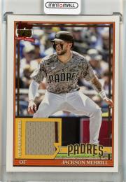 2026 Topps  Jackson Merrill 91 Topps Relics #91RJME San Diego Padres