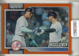 2026 Topps Muscle Men/Aaron Judge/Cody Bellinger Orange Sandglitter #479【03/25】 New York Yankees