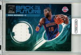 2017-18 PANINI DONRUSS  Greg Monroe Back To The Future Jersey Card
