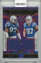 【裏面ヘコみ部分あり】2024 PANINI Illusions Dwight Freeney & Laiatu Latu Dual Memorabilia