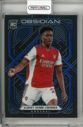 2021-22 PANINI OBSIDIAN Arsenal  Albert Sambi Lokonga #133 Electric Etch Blue 16/20