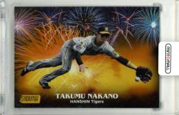 2024 TOPPS NPB STADIUM CLUB スタジアムクラブ ベースボールカード 中野拓夢 #H-6 HANABI Gold Parallel【46/50】 阪神