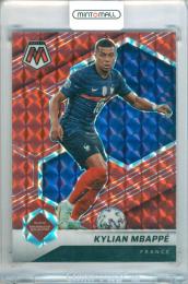 2021-22 Panini Mosaic Road to FIFA World Cup Kylian Mbappe #6 Base Red Mosaic Parallel France