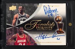 2007-08 Exquisite Collection#FAOR Hakeem Olajuwon/David Robinson Finalists Autographs Dual【09/25】 (MSV#2492)
