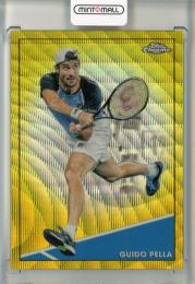 2022 Topps Chrome Tennis  Guido Pella #52 Gold Wave Refractor 35/50