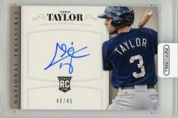 2014 Panini National Treasures Chris Taylor Rookie Autographs【46/49】 Seattle Mariners