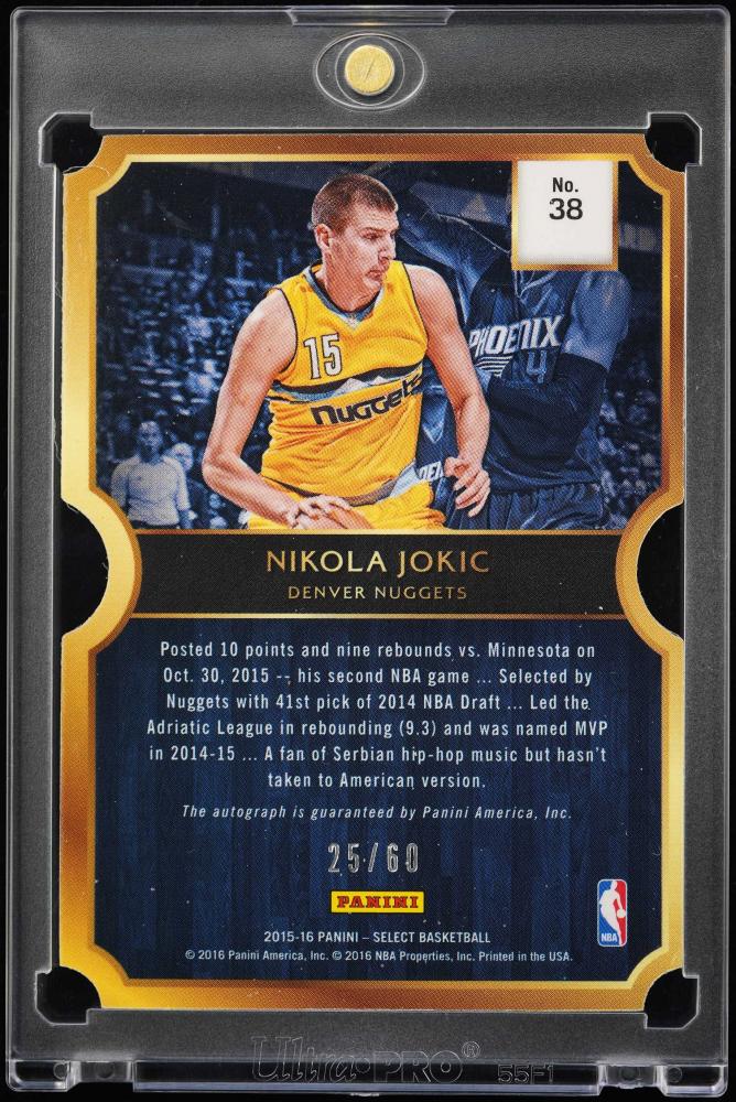 ミントモール / MINT VAULT店 (MSV委託品通販) / 2015-16 Panini Select #38 Nikola Jokic  Die Cut Rookie Autographs【25/60】 Denver Nuggets