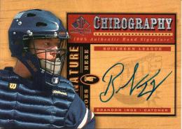 2000 UPPER DECK SP Top Prospects  Brandon Inge Autograph