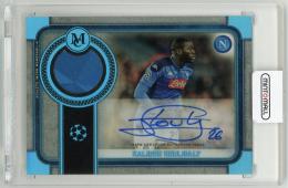2019-20 Topps Museum Collection UEFA Champions League Kalidou Koulibaly Museum Autograph Relics Sapphire Parallel【38/75】 S.S.C.Napoli