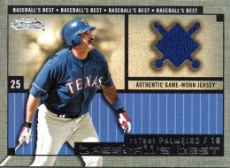 2002 FLEER Showcase  Rafael Palmeiro Game Worn Jersey