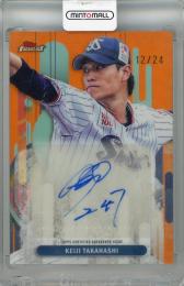 2025 Topps FINEST NPB 高橋奎二 直筆サインカード Orange Refractor【12/24】 東京ヤクルトスワローズ