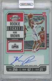 2023-24 PANINI Contenders Optic Variations Autogrphs #128 / KOBE BROWN(Los Angeles Clippers)