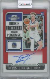 2023-24 PANINI Contenders Optic Variations Red Autogrphs #106 / BRANDIN PODZIEMSKI(Golden State Warriors) 【60/99】
