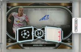 2021-22 TOPPS Museum Collection UEFA Champions League RB Leipzig Angelino Museum Autograph Relics 27/250