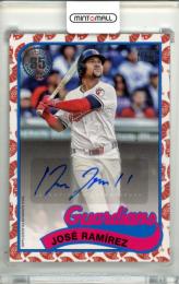 2024 Topps Baseball Japan Edition Jose Ramirez 89JA-JR 1989 Topps Baseball Autograph Card【25/25】《ラストナンバー やや難あり》 Guardians