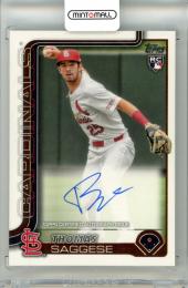 2025 Topps Series2 Baseball Thomas Saggese #463 Autograph Card Cardinals