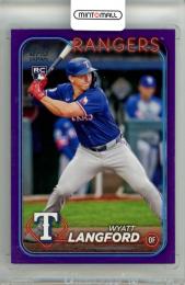 2024 Topps Baseball Japan Edition Wyatt Langford #69 Base Parallel Card【05/50】 Rangers