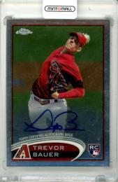 2012 Topps Chrome Baseball Trevor Bauer #TB Autograph Card Diamondbacks