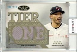 2024 Topps Tier One Carlos Correa #T1RD-CC Tier One Relics Die-Cut【098/199】 Twins