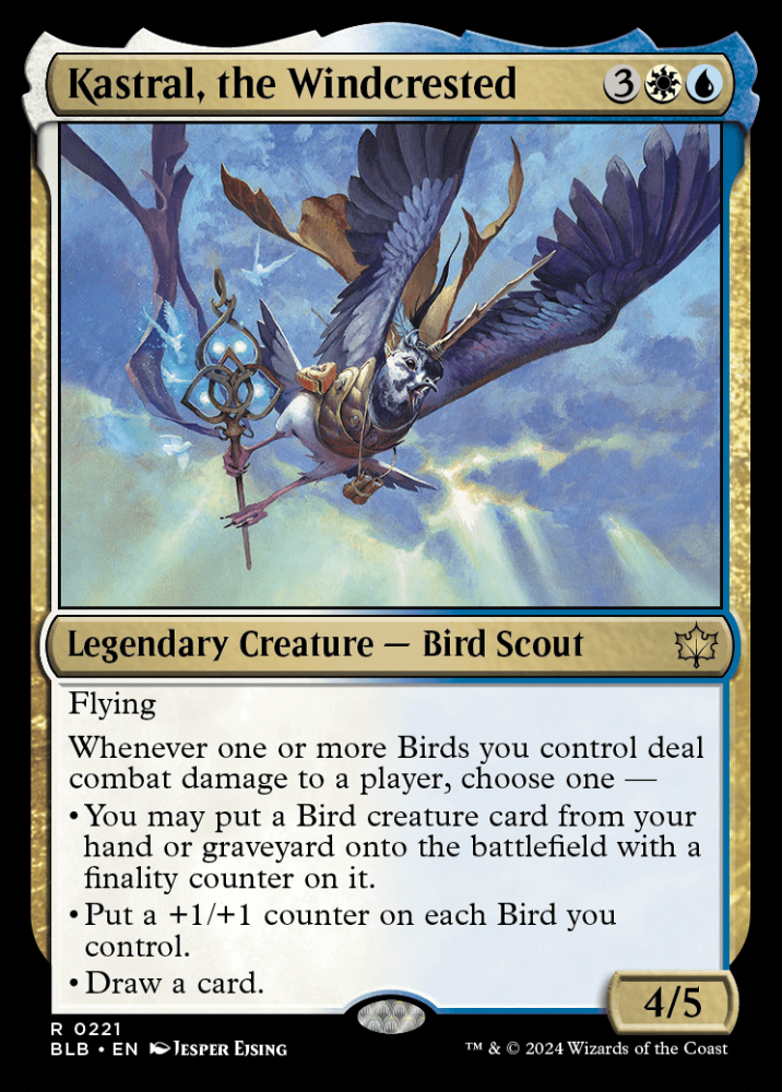 mtg 風冠の者、ケストラル レイズドfoil日本語版 レイズドFOIL】【日】風冠の者、ケストラル/Kastral, the
