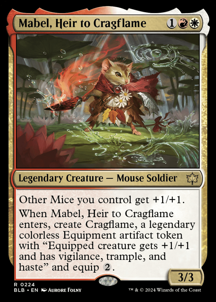 MTG 岩山炎の後継者、メイブル　レイズドfoil 英語版 EX+](レイズドFOIL)岩山炎の後継者、メイブル/Mabel, Heir to