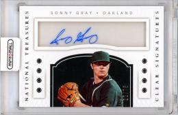 2016 PANINI NATIONAL TREASURES Sonny Gray AUTO #CS-SG【22/75】 Oakland Athletics