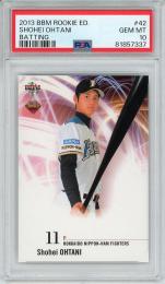 2013 BBM ルーキーエディション 大谷翔平 (日ハム) #42 打者版 (RC)【PSA10 GEM MT】