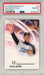 2013 BBM ルーキーエディション 大谷翔平 (日ハム) #42 投手版 (RC)【PSA10 GEM MT】