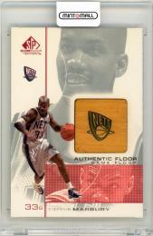 2000-01 Upper Deck SP Stephon Marbury #SM2 Game Floor Authentic Floor New Jersey Nets