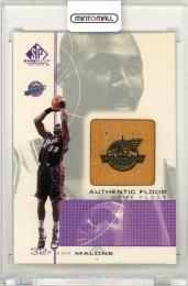 2000-01 Upper Deck SP Karl Malone #KA Game Floor Authentic Floor Utah Jazz