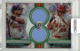 2024 TOPPS Tribute Nolan Arenado/Albert Pujols Dual Player Relics Green #DR2PA【06/99】 St.Louis Cardinals