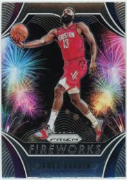 2019-20 Panini Prizm Fireworks #5 James Harden