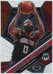 2019-20 Panini Mosaic Will to Win #20 James Harden
