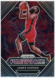 2020-21 Panini Prizm Fireworks #11 James Harden