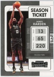 2021-22 Panini Contenders #64 James Harden